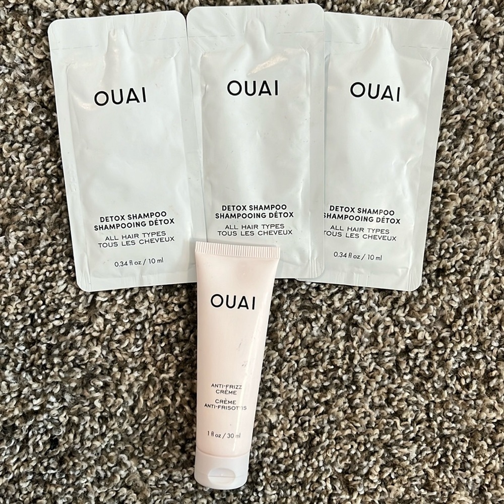 Quai detox shampoo and anti frizz creme